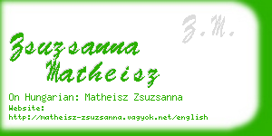 zsuzsanna matheisz business card